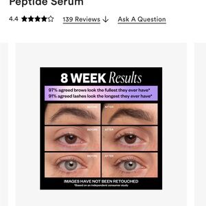 Peptide Serum for Fuller Brows and Lashes